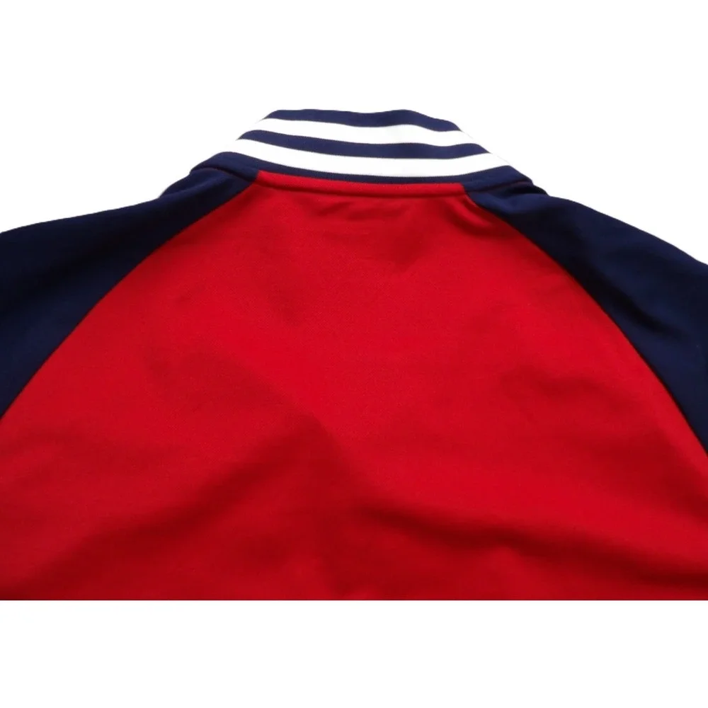 Polo Ralph Lauren US Open Tennis Shirt Men L Red Performance Big P Polo Logo EUC